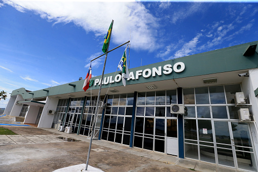 aulo afonso, bahia, brazil - november 29, 2022: view of the airport of Paulo Afonso city in Bahia.