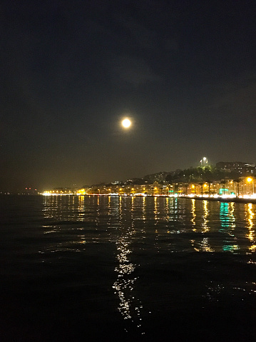 Evening in Izmir city, Turkiye.