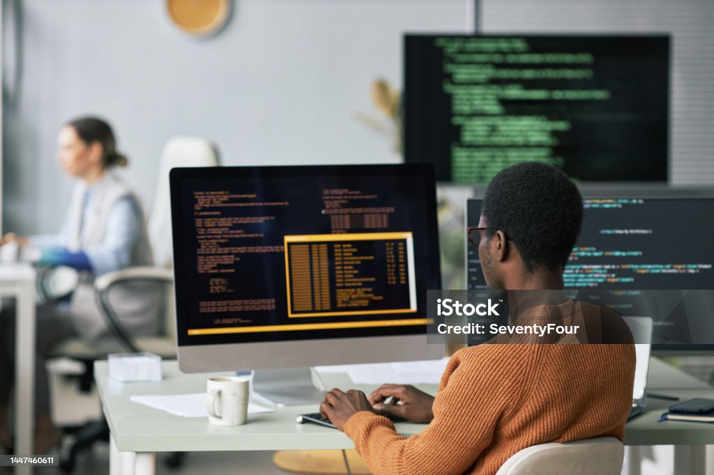 Man Testing Programming Code Stock Photo - Download Image Now - Web ...