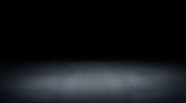 istock Black and blue abstract cement wall and studio room , interior texture for display products. wall background. 1447461473