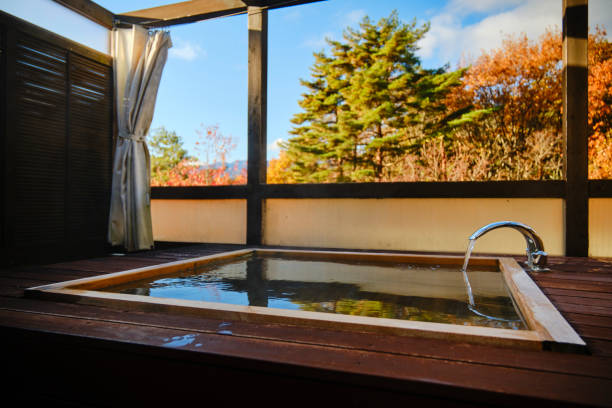 istock Outdoor Japanese Bathtub 1447461680