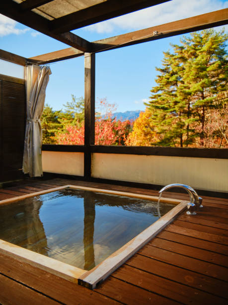 istock Outdoor Japanese Bathtub 1447461710