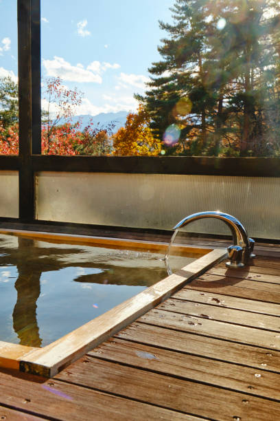 istock Outdoor Japanese Bathtub 1447461748