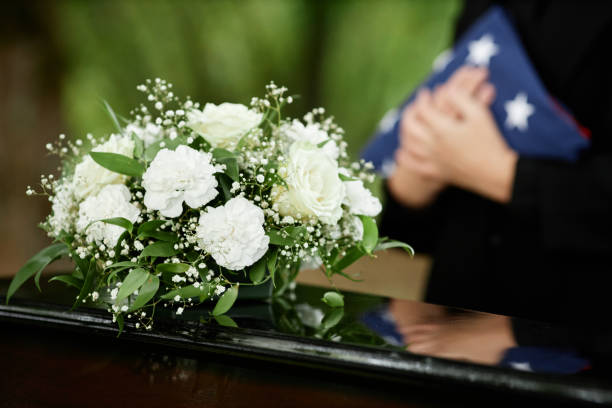 istock Funeral ceremony for army veteran 1447462519