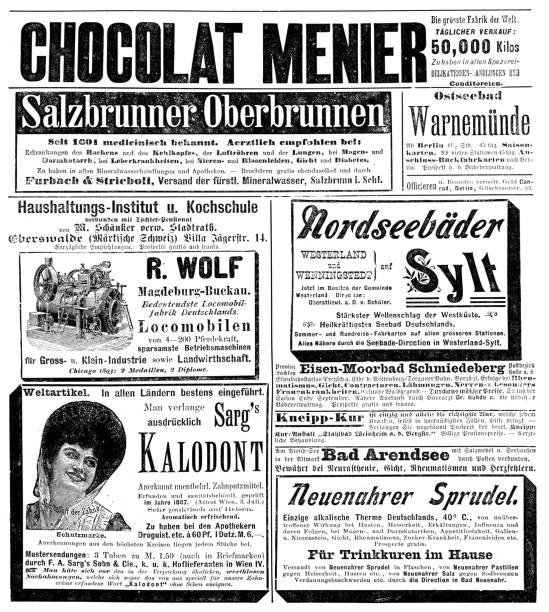 istock Ads in a German magazine of 1898 1447465556
