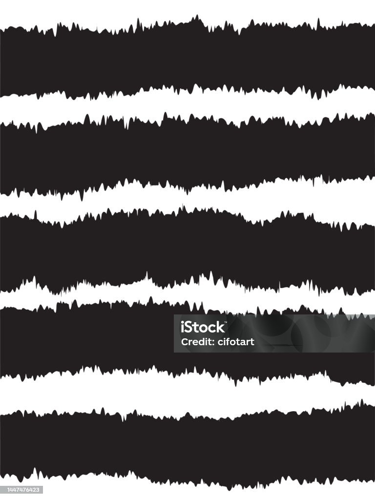 Distorted Border Design Distorted Borders Stock Illustration - Download Image Now - Abstract ...
