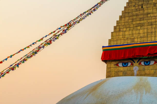 istock Bodnath stupa at sunset in Kathmandu 1447480277