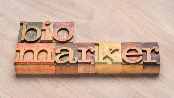 istock biomarker word in wood type 1447485050