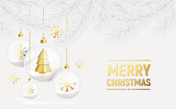 istock banner christmas white with transparent balls golden christmas tree and white fir branches 1447492386