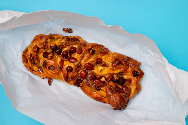 istock typical portuguese fruit cake Bolo rainha on plate 1447494973