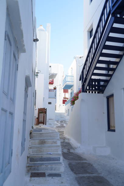 istock Streets of Mykonos town 1447495911