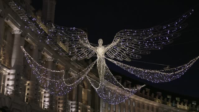 Christmas Lights Angel on Regent Street