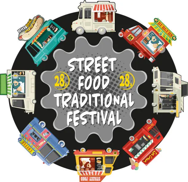 Vector illustration of STREET FOOD