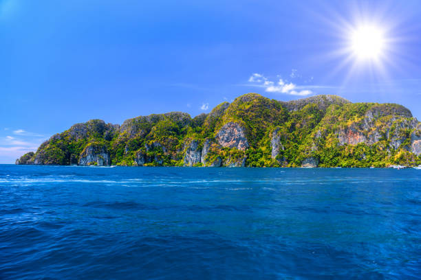 istock Rocks and sea, Phi Phi Don, Andaman sea, Krabi, Thailand 1447510244
