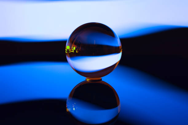 istock Glass ball with streaks of light 1447514605