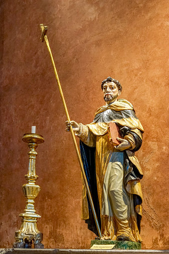 religious figures of saints from the catholic church, Santo Domingo, Church of São Domingos in Lisbon.