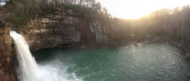 istock Panorama of Desoto Falls 1447520748
