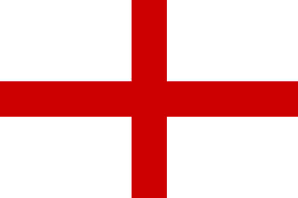 ilustrações, clipart, desenhos animados e ícones de forma e cor padrão da bandeira da inglaterra - english flag illustrations