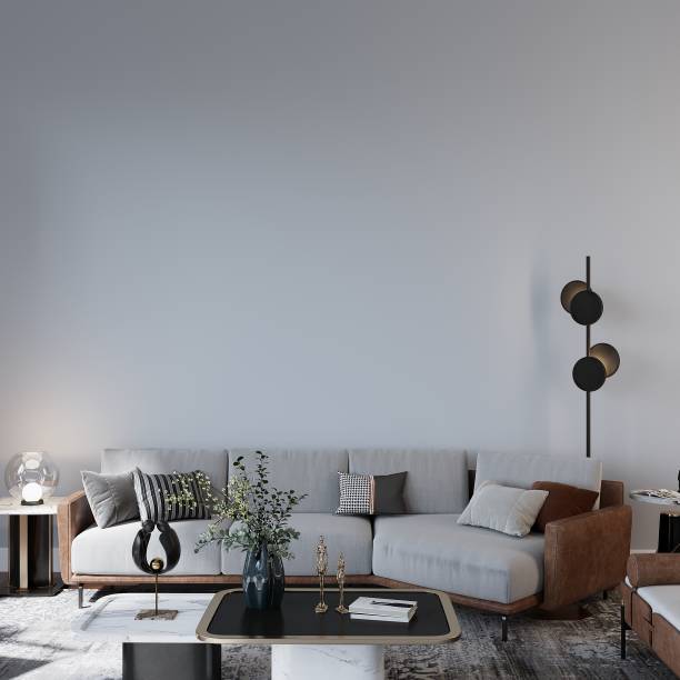 istock Modern Wall Mockup, Interior Mockup, Wall Art Mockup, Blank Wall, Room Empty Wall 1447525893