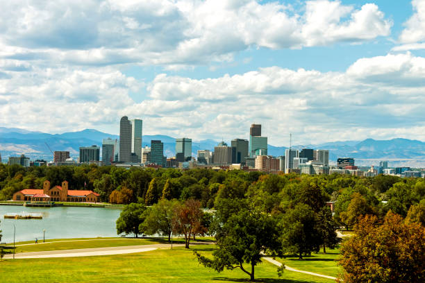 istock Denver city in autumn day. 1447537822