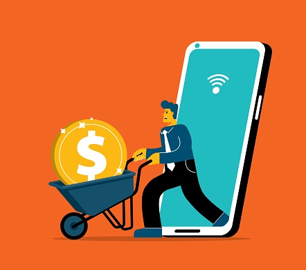istock Businessman - Online Money - smartphone 1447543016