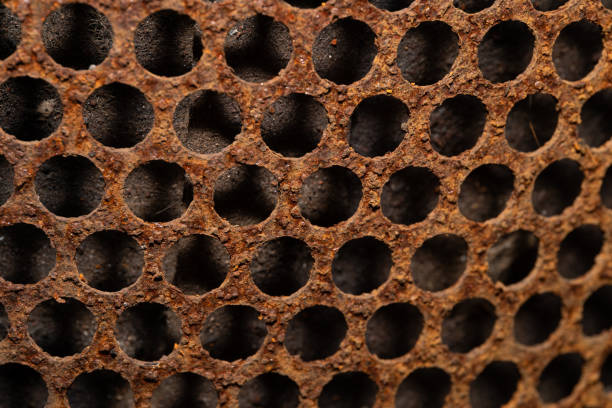 istock Grunge texture background. corroded metal rusty wall plate. 1447550485