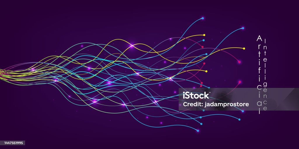 Deep Intelligence Color Ai Artificial Intelligence And Deep Learning Concept Of Neural Networks ...