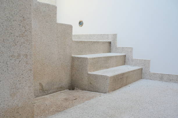istock granite staircase textured background, construction industry 1447553508