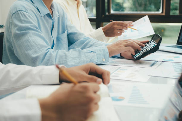 istock Startup asian business teamwork concept discussing graphs showing the results. 1447560738