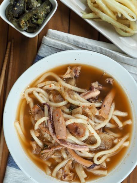 istock Asian food squid udon and side dish 1447564889