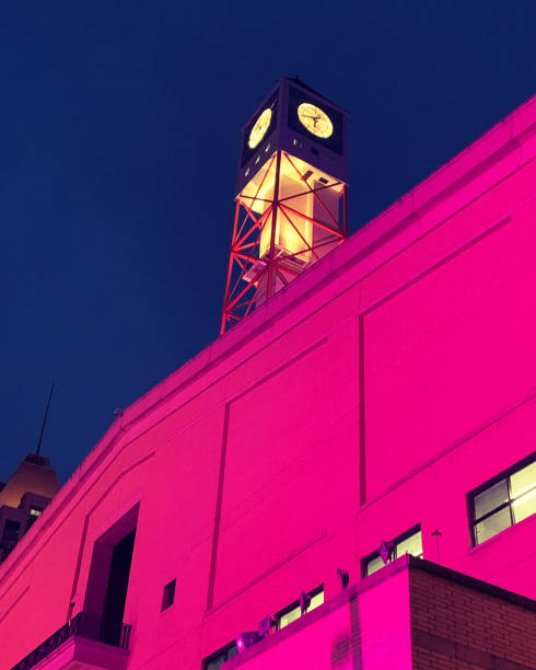 istock Mississauga city hall in night illumination 1447568429