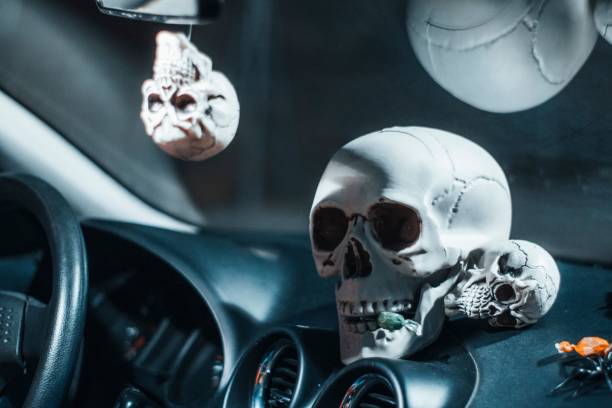 istock Skulls decorations in the car 1447583432