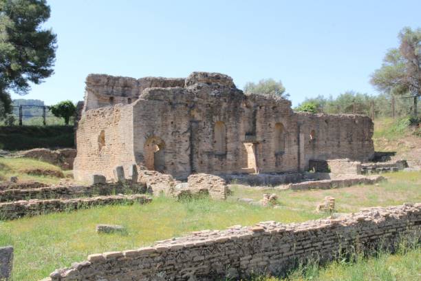 istock Ancient excavations in Olympia in Peloponnese, Greece 1447588821