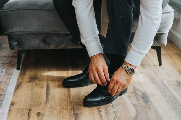 istock Groom preparing for the wedding ceremony. 1447588859