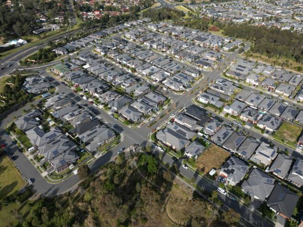 istock Aerial view of new Sydney housing development 1447589063