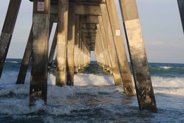 istock Ocean under sunset, North Carolina, Wilmington 1447593834