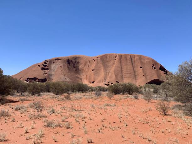 istock Landscape of a deserted valley with a sandstone hill 1447595563