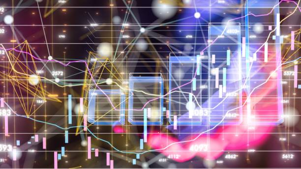 istock 3D rendering of diagrams with connecting lines and dots 1447596134