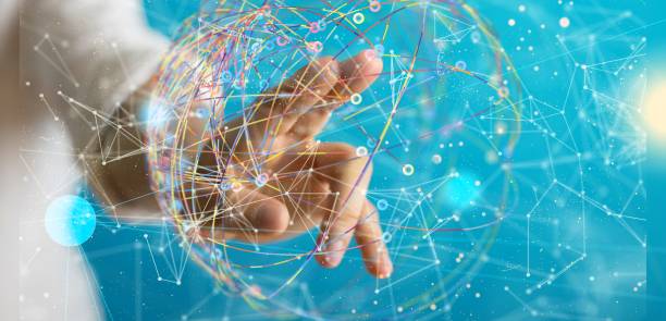 istock 3D render of team communication and social network connection symbols on a blurry background 1447596271