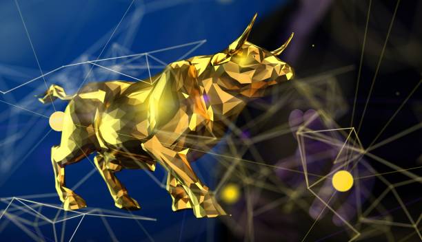 istock 3D render of a digital stock market symbol 1447596295
