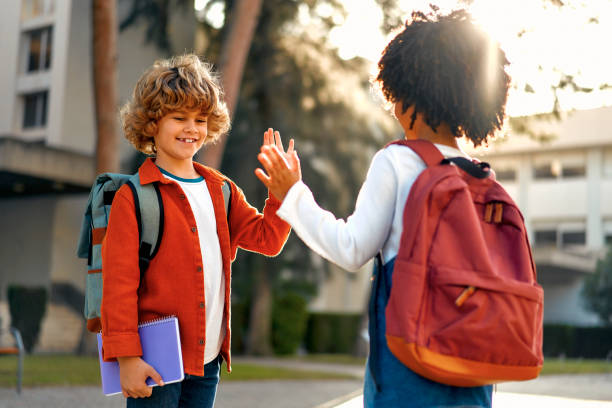 istock School children on the street 1447611095