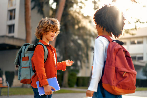 istock School children on the street 1447611310