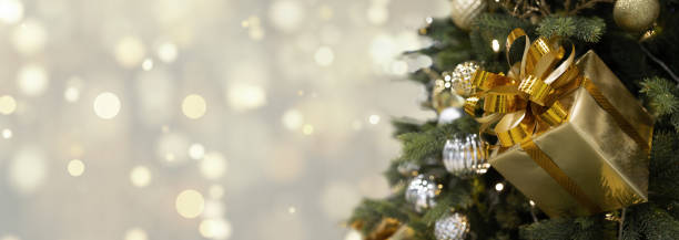 お祝いのテーマパノラマバナー背景 - christmas theme ストックフォトと画像