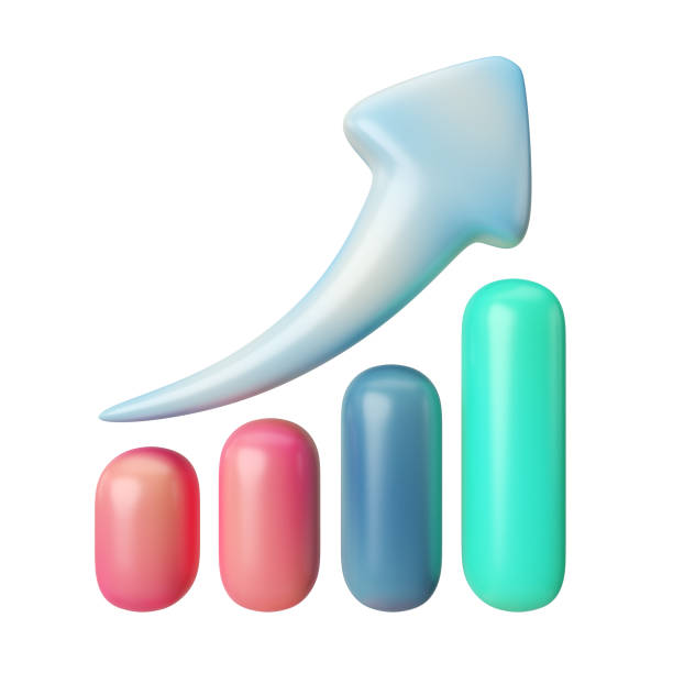 istock Business Growth 3D Illustration Icon 1447614388