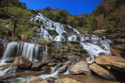 View of Mae Ya Waterfall at Doi Inthanon National Park, Chiang Mai