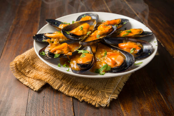 istock Mussels with marinara sauce 1447618213