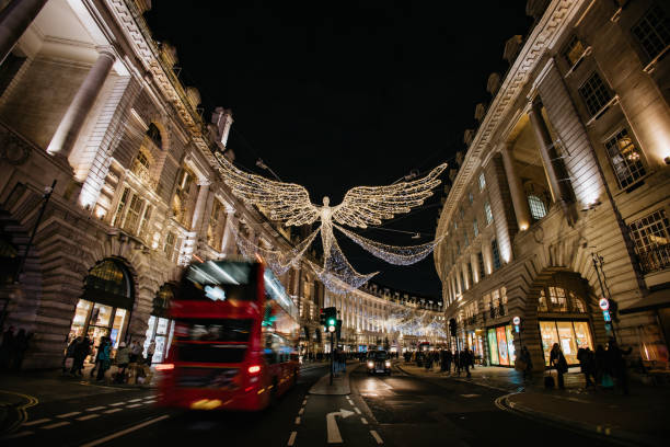 istock Winter decorations on Regent Street, London 1447620539