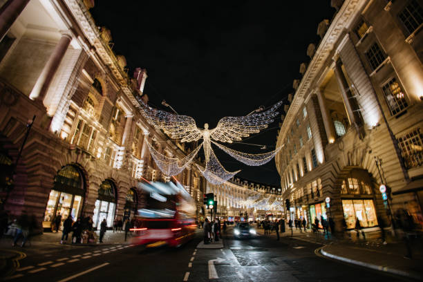 Winter decorations on Regent Street, London