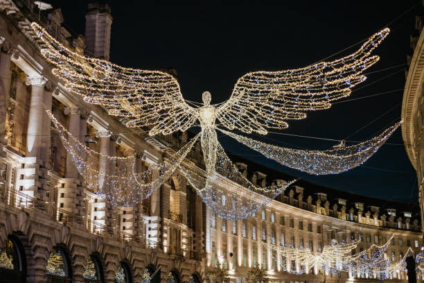 istock Winter decorations on Regent Street, London 1447621900