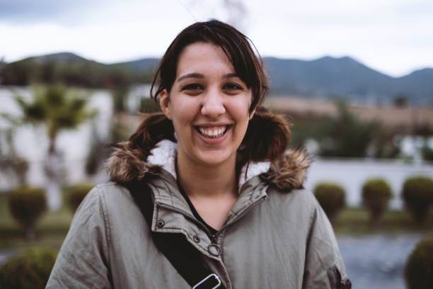 istock Cheerful Young Woman Portrait 1447623401